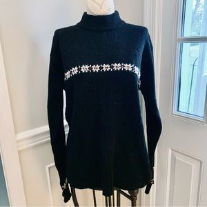 Vintage black wool sweater